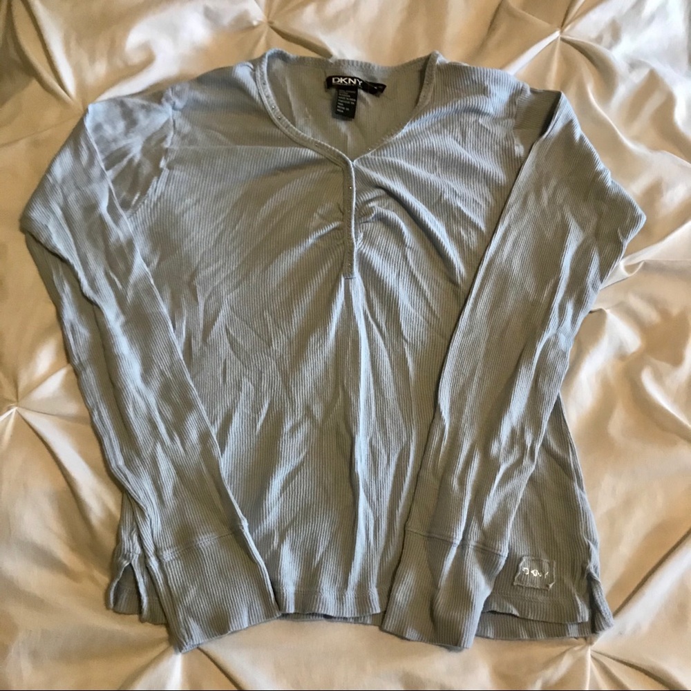 Vintage DKNY Henley Top Girl’s XL